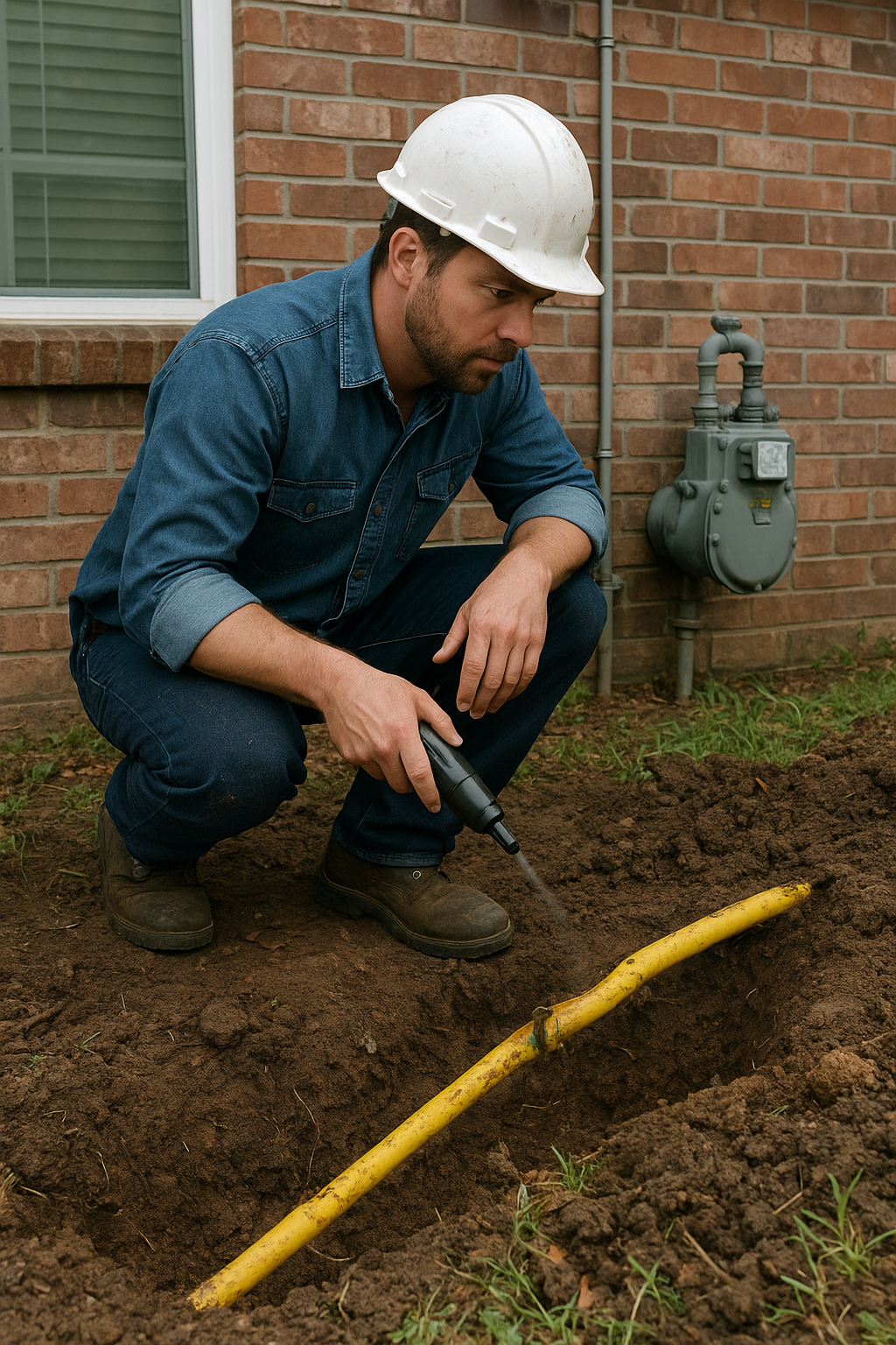 gas line repair in Baytown